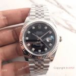  Copy Rolex Jubilee Datejust II Diamond Watch Black Dial Caliber 3255